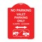 Signmission No Parking Valet Parking Only 5-30pm-12-00am Aluminum Sign, 18" x 24", RW-1824-23791 A-DES-RW-1824-23791 - alternate 1